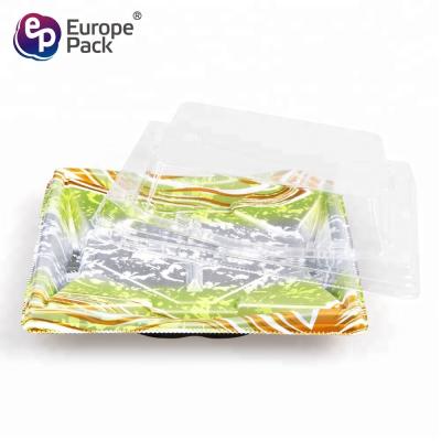 China EPK wholesale fancy printing rectangle disposable sushi container en venta