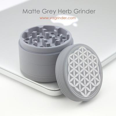 China Weed Grinder Aluminum Matte Moledore Weed with Free Logo and Laser Gift Box for sale