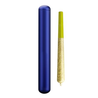 China Pre Hide Portable Roll Weed Grinder Tube Aluminum Pre Roll Protector Joint Case Waterproof Free Custom J , OEM Logo for sale