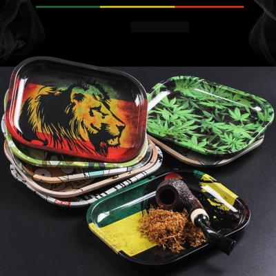 China Eco-Friendly/Low Price/Popular Customizable Logo Metal Roll Tray Tobacco Tin Rolling Trays Serving Wholesale Smoking Accessories for sale