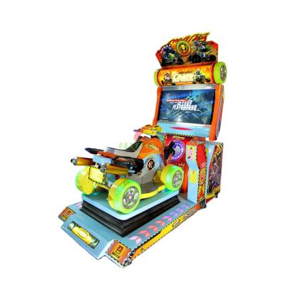 China Play Center Crazy 4 Wheel Kids Car Game Coin Operated Driving Machine Racing Game Machine For Sale for sale