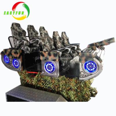 China Game Center 360 Degree 9d Vr Cinema Tank Simulator 6 Seats 9d Virtual Reality Game Machine for sale