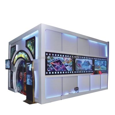 China New Leg Field Business Project Interactive 7d Cinema For Red 9 Seats Electrical 7d Cinema System for sale