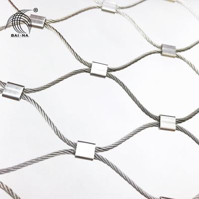 China High Strength Lightweight Ferruled Stainless Steel Wire Rope Mesh for sale