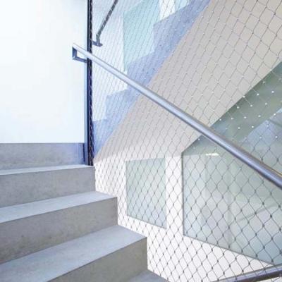 China 30 years. Eco - Friendly Protective Stainless Steel Rope Mesh For Stairs for sale