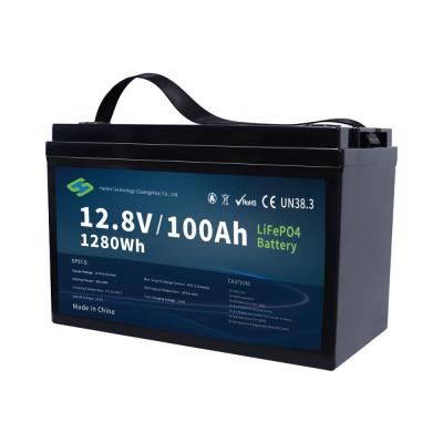 China Hertz 12100 12.8V 100Ah Bateria de íon de lítio marinha com 6000+ ciclos, IP65 à prova d'água, Bluetooth Opcional à venda