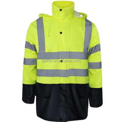 China Water proof Hi vis bomber jacket Hi-Vis Work Safety Jacket High Visibility Reflective Jacket for sale