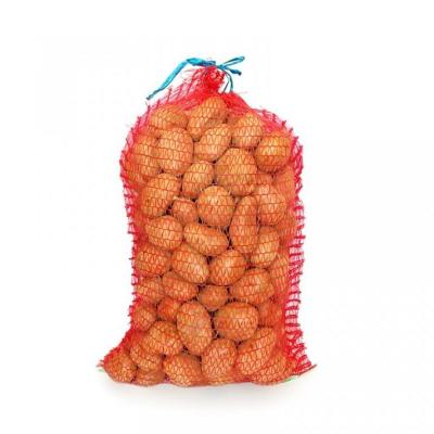 China Agriculture raschel mesh bag for potato and onion packaging, Raschel knitted plastic mesh bags with drawstring for sale