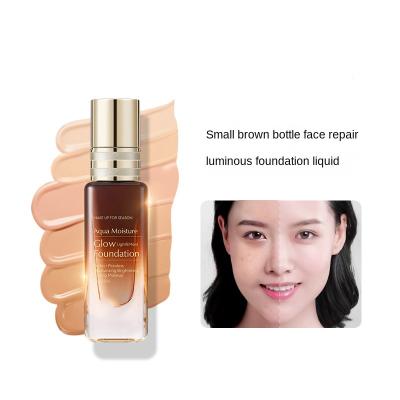 China Oil Control Liquid Concealer Moisturizer Private Label Foundation Glowing Waterproof Face Cosmetic for sale