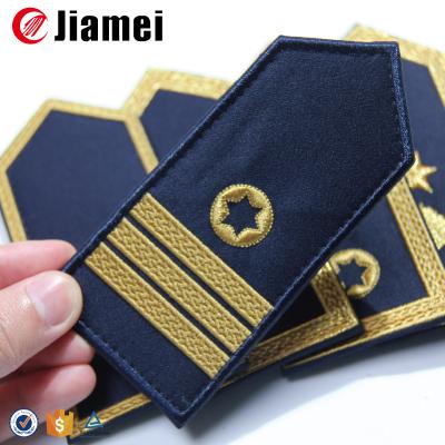 China Custom Jiamei Army Embroidery Epaulets Shoulder Badges Military Uniform Lush Patches From China Factory for sale