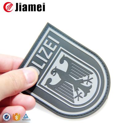 China custom 3D army accessories school silicone/rubber/pvc uniform militar rank badge patch from China factory Jiamei for sale