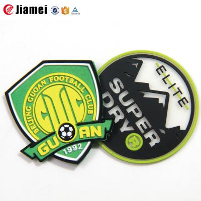 China Sustainable Custom Soft PVC 2D / 3D Wholesaler Patches Label For Shoes And Bag Clothing for sale