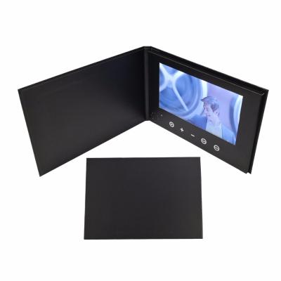 China Universal Europe 7inch Screen Video Brochure Video Greeting Cards Shape Design Video Advertising Cards for sale