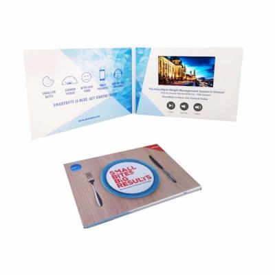 China Europe custom production universal design 7inch video brochure video greeting cards watching booklet for business on hotsale for sale