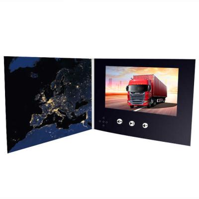 China China Promotion 7 Inch HD Screen Digital LCD Brochure Displayer With Printing For Video Invitation Promotion Greeting Card for sale