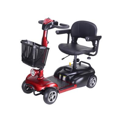 China Unisex 4 Wheel Mobility Scooter for Travel, Adults, Eldery-Long Range Power 24V 12AH Battery 16KM With Charger and Basket Included for sale