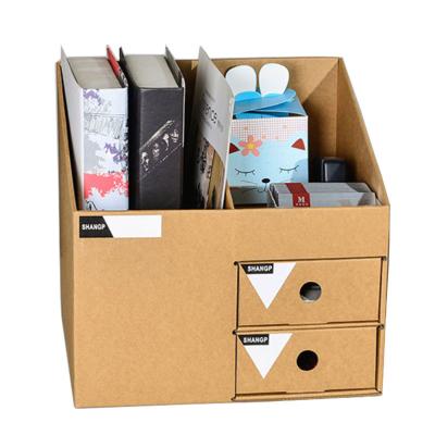 China Recycled Materials Wholesale Custom Print Display File Folder Office Paper Storage Box Counter for sale