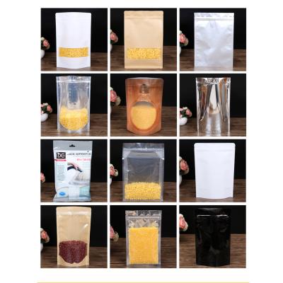 China Wholesale Recycled Materials Food Packaging Bag Tea Nut Gift Paper Bag Moisture Proof Self Seal Brown for sale