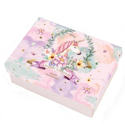 China Logo Jewelry Gift Packaging Recyclable Elegant Custom Paper Boxes Festival Birthday Party Foldable Gift Box for sale