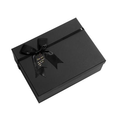 China Recycled Materials Brown Paper Box Lipstick Cosmetics Gift Box Graduation Bow Tie Gift Box for sale