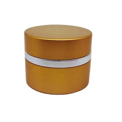 China Luxury high quality aluminum UV nail gel cosmetic packaging jar for cosmetics nail care for sale