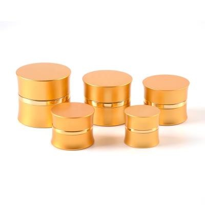 China Cosmetic Packaging Beauty Containers Gold Foil Cream Jar For Cosmetic Packaging for sale