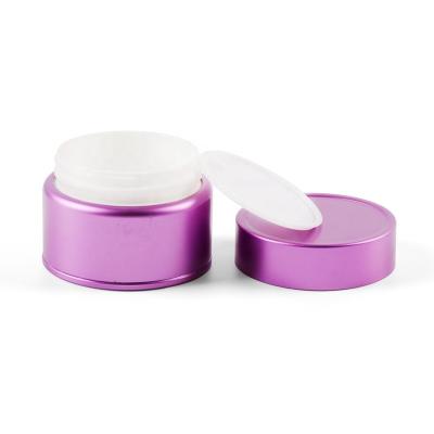 China Cosmetic Empty Aluminum Cosmetic Packaging Container Aluminum Plastic Jar for sale