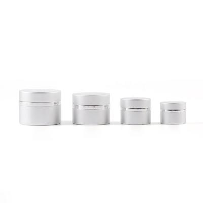 China 50g Cream Cosmetic Jar Luxury Aluminum Cosmetic Packaging Face Nail UV Gel Jar for sale