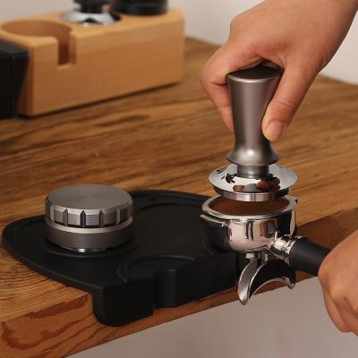 China Durable Espresso Tamper Dispenser Stainless Steel Coffee Dispensing Tool Elastic Coffee Tamper for sale