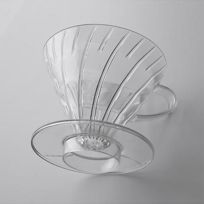 China Modern Plastic Filter V60 Dripper Transparent Coffee Maker In A Drip Coffee Filter for sale