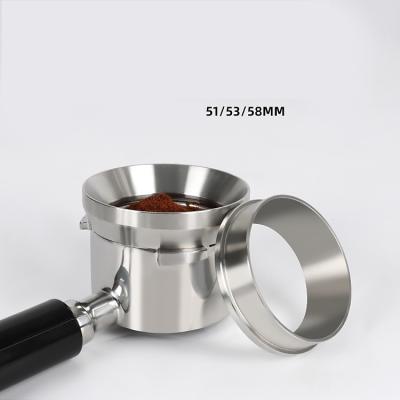 China Sustainable Stainless Steel Espresso Dosier Ring Coffee Portafilter For Espresso Coffee Dosing Ring For Espresso for sale