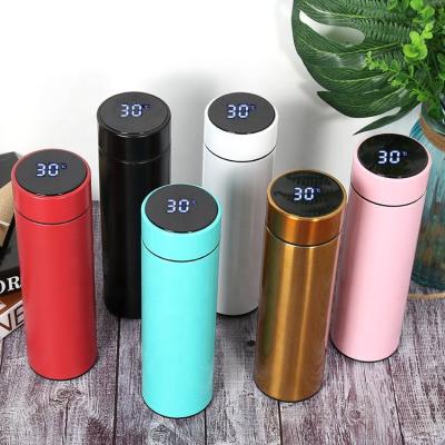 China Disposable New Arrival Smart Reminder Thermos Vacuum Led Flask Digital Temperature Show Termo Tumbler Stainless Steel Cup Water Bottle for sale