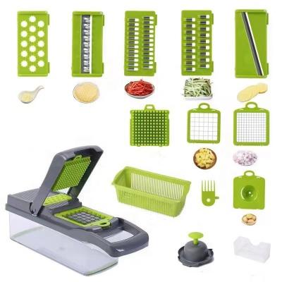 China Hot Viable Vendor Kitchen Instruments Watermelon Slicer Stainless Steel Multifunctional Kitchen Tools N in 1 Fruit Chopper Vegetable Cutter for sale