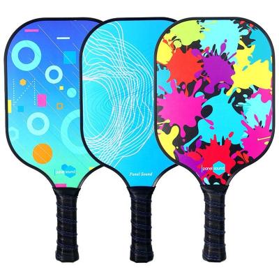 China OEM Logo Customized Professional Honeycomb Core Pickleball Paddle Racket Graphite Carbon Fiber Pickleball Lightweight Paddle for sale