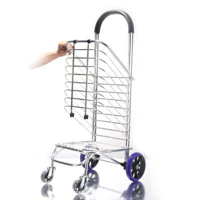 China Folding Head Sale Aluminum Folding Shopping Cart for sale