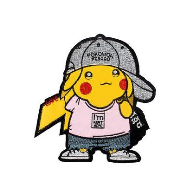 China 3D No Minimum MOQ Customize Various Pokemons Pikachus Iron Patches for sale