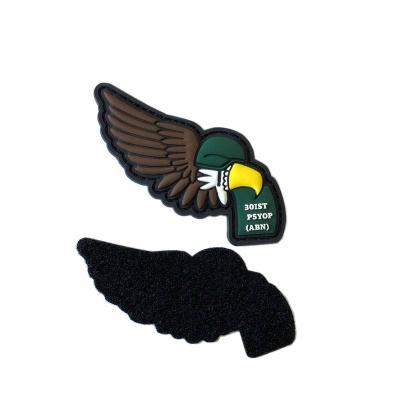 China 3D PU Patch PVC Rubber Heat Apply Tactical  3D, Sustainable, Handmade, Customized for sale