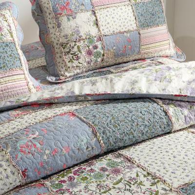 China Low Price Front Cotton Print Wholesale Light Color Patchwork Eco-Friendly Type Four-Piece Bedding Set for sale