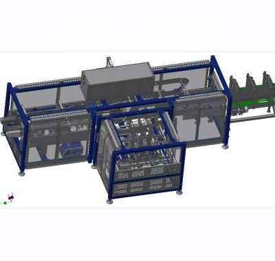 China One Piece Food Carton Packing Machine , Bottle Boxes Cardboard Case Wrapper Packer Machine for sale