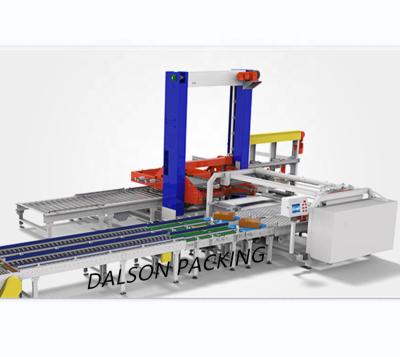 China High Speed ​​Gantry Food Palletizer / Low Level Packages Palletizer / Double Tunnel Shrink Package Palletizer Machine for sale