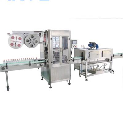 China Food Cap Labeling Machine+Bottle Neck Band Shrink Sleeve Labeling Machine for sale