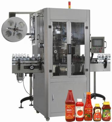 China labeling machine sleeve label applicator/food bottle mouth sleeve shrink/bottle label shrink labeling machine for sale