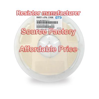 China Manufacturer High Quality UNDETERMINED 0ohm~10ohm 11ohm-560kohm 1Mohm-10Mohm 0201 Resistor From China 0402 0603 0805 1206 1210 SMD for sale