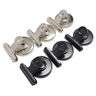 China Desktop Metal Magnet Clip Various Desktop Ferrite Powerful Magnetic Clip Designs With Magnet for sale