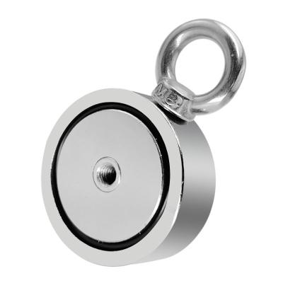 China Industrial Magnet (Item: FMSK60) Dia 60mm/2.36inch 660 LBS Pulling Force Strong Neodymium Fishing Magnets Super Powerful Round Pot Mgnets Salvage for sale