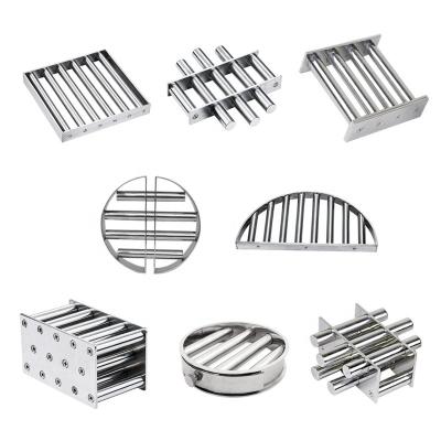 China Industrial Magnet Filter Grid Rare Earth NdFeB Magnetic Bar with Stainless Steel Rod Baffles for sale