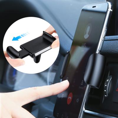 China New Adjustable Clip Clamp Mount Holder Bracket Car Cell Phone Holder Universal For Phone for sale