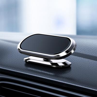 China Mini Strip Shape Magnetic Metal 360 Rotating Universal Flexible Wall Mount Dashboard Car Phone Holder for sale