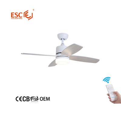 China With light integrated with led light 3 fan speed ac 70w 48 inch plywood blade fan in ceiling for sale