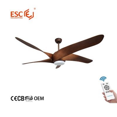 China With Light Wholesale Natural ABS 5 Blades Style Decorative Ceiling Fan With Light for sale